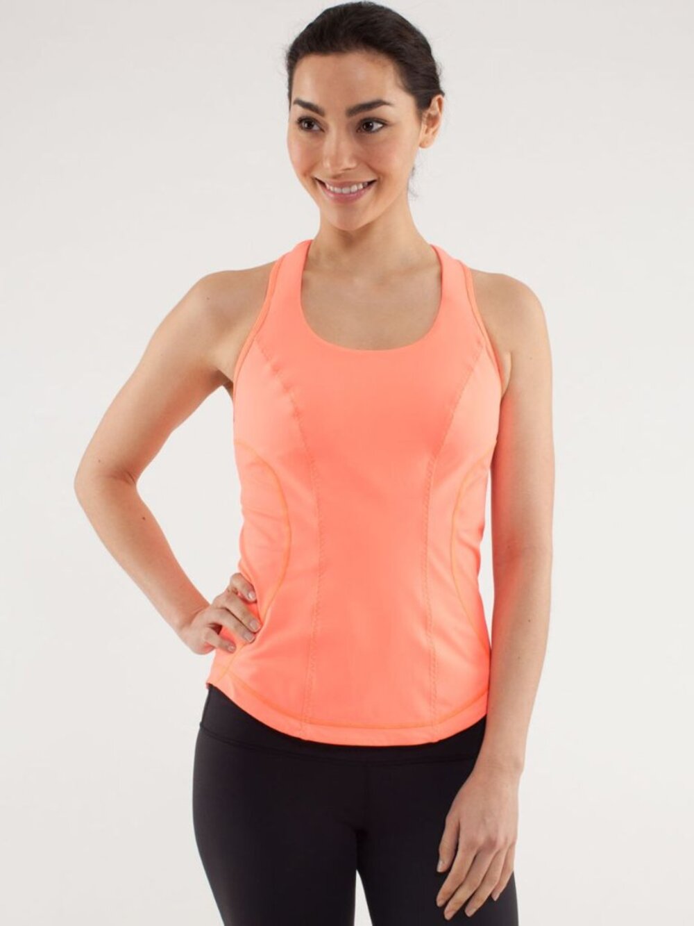 Lululemon Pink/Orange Cardio Kick Tank Top Size 6